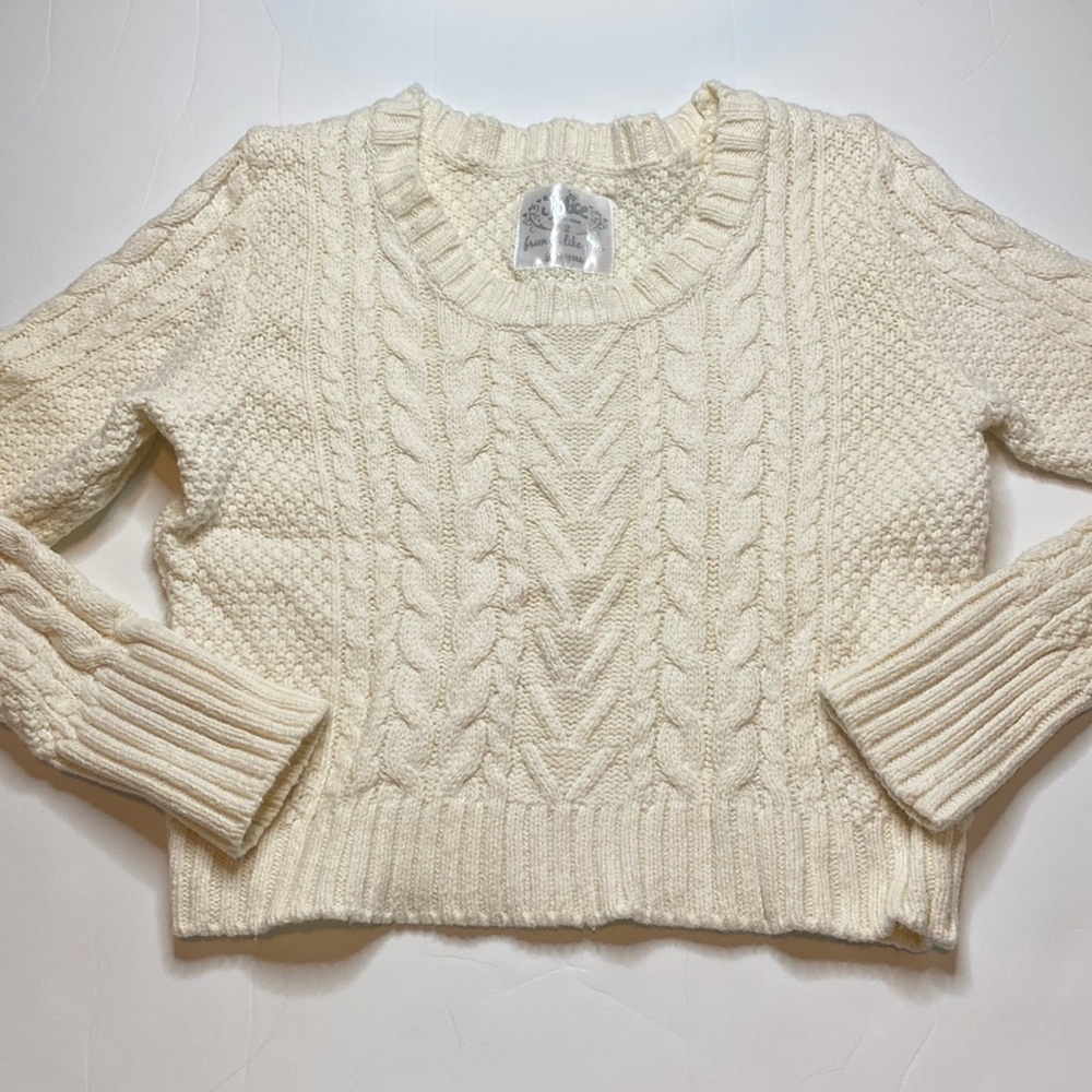 NWT Justice cropped knit sweater